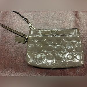 Final Price‼️ Gray Coach Wristlet